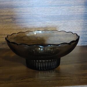 ✅$5 Add On Elegant E.O. Brody Brown Glass Bowl